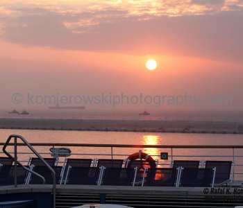MS Rotterdam arrived to Salalah at the sunrise time...