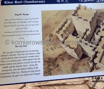 Sumhuram Archeological Park, UNESCO World Heritage Site,  the most important pre-Islamic Settlement in the Arabian Peninsula and a center for trade with India, China, other Arab civilizations, and Mesopotamia