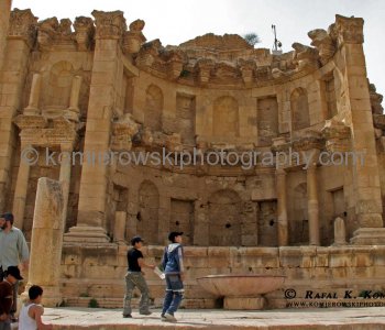 The Nymphaeum in Jerash, Jordan, was constructed 191 A.D. and dedicated to the nymphs.