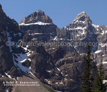 Rockies above Moraine Lake, Banff National Park, Canada