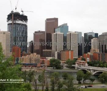 The Bow office tower under construction,  August 17, 2010,  Calgary, AB.